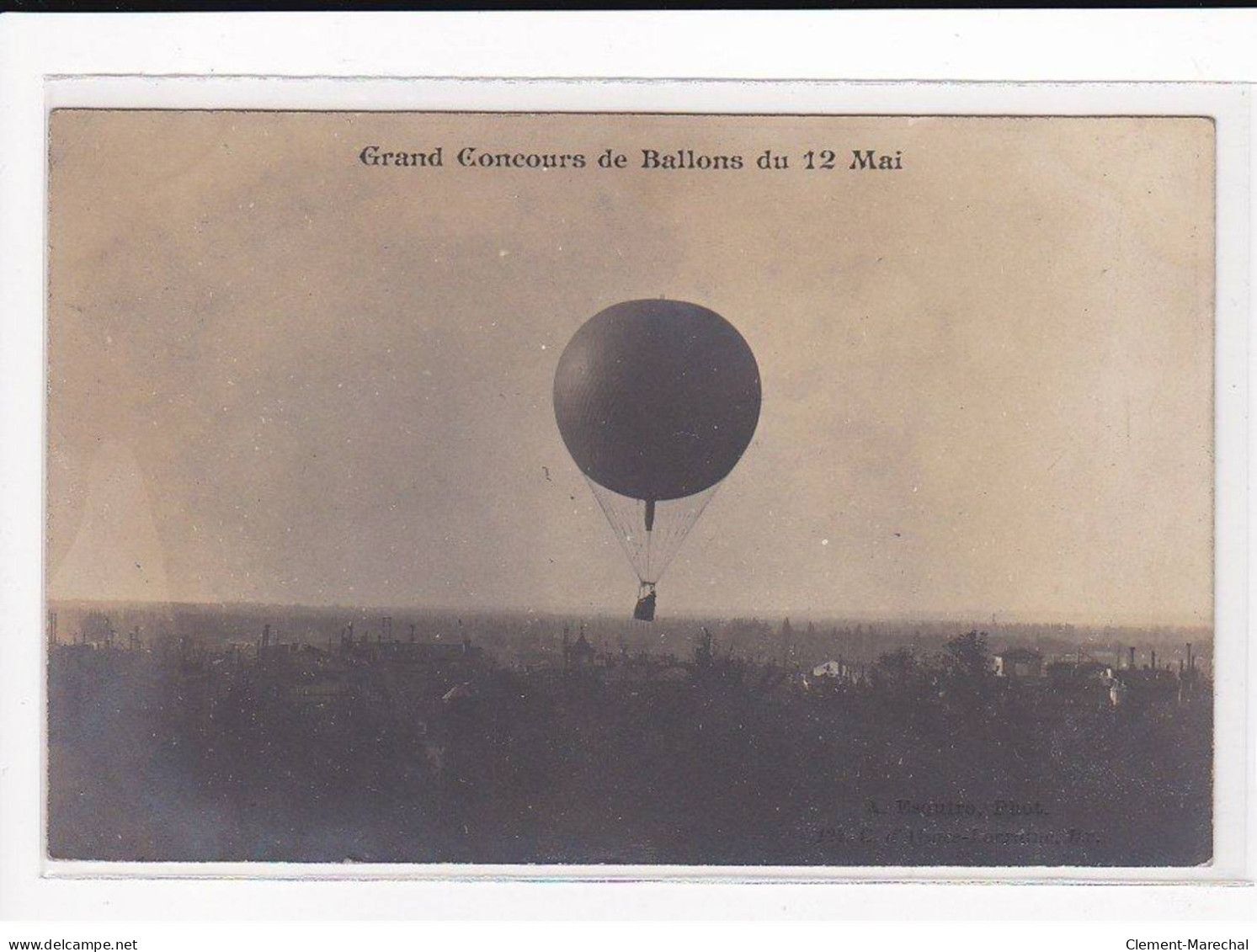 BORDEAUX : Grand Concours De Ballons Du 12 Mai 1904 - Très Bon état - Bordeaux