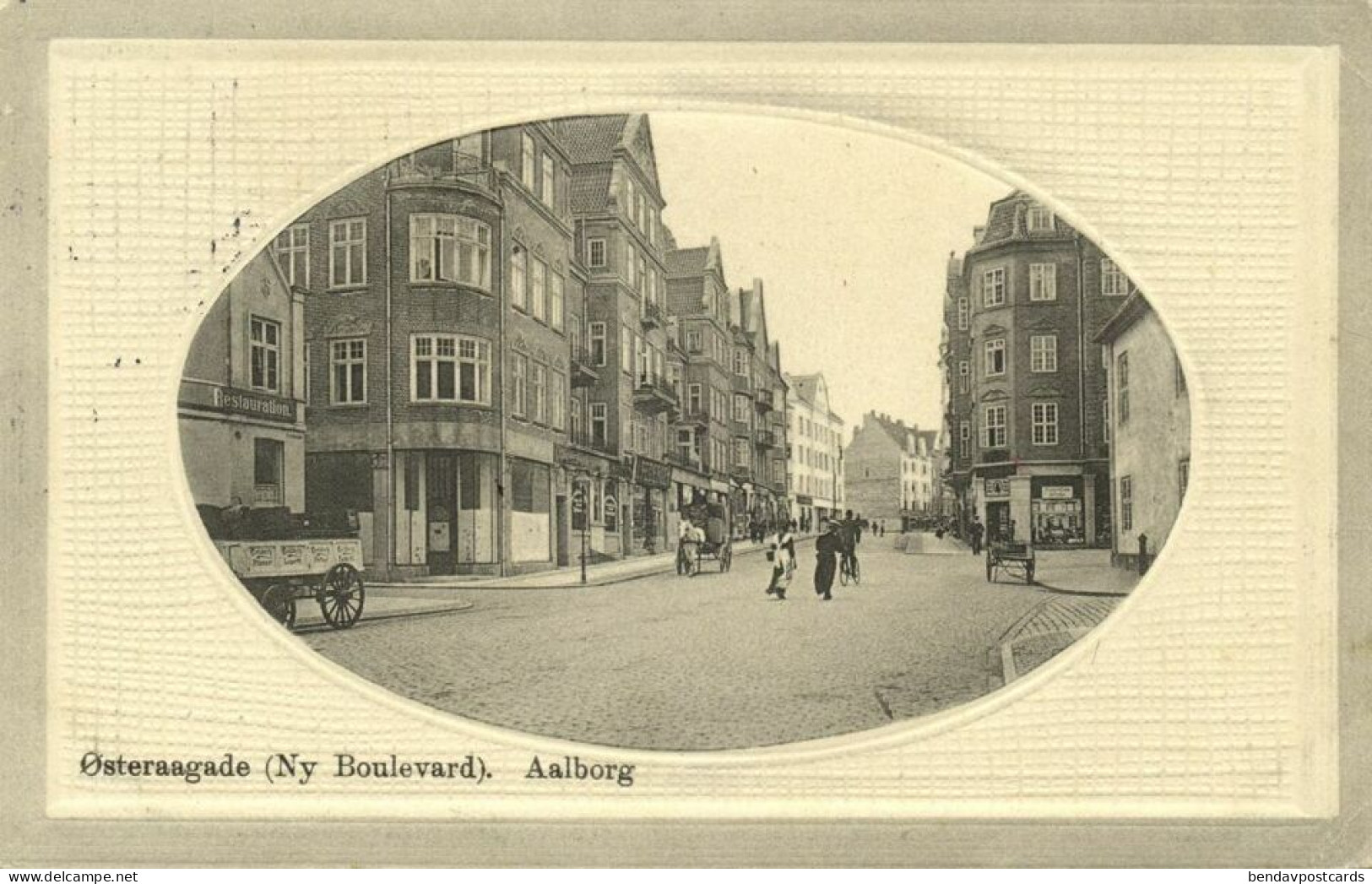 Denmark, AALBORG ÅLBORG, Østeraagade, Ny Boulevard (1913) Embossed Postcard - Danemark