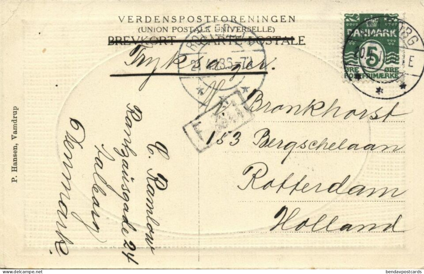 Denmark, AALBORG ÅLBORG, Østeraagade, Ny Boulevard (1913) Embossed Postcard - Danemark