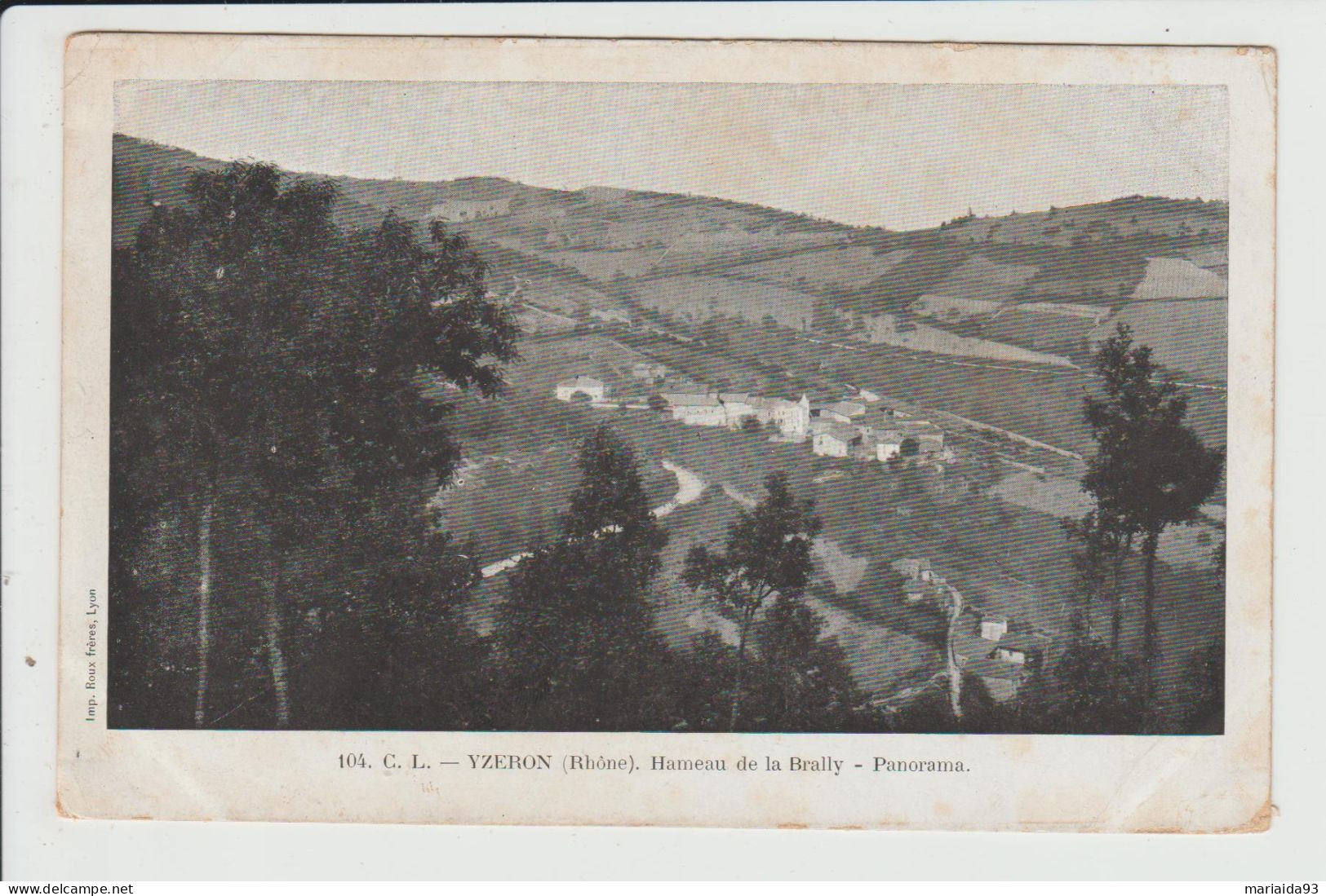 YZERON - RHONE - HAMEAU DE LA BRALLY - PANORAMA - Sonstige & Ohne Zuordnung