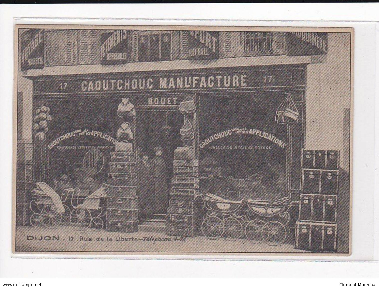 DIJON : Rue De La Liberté, Caoutchouc Manufacture, Maison Bouet - Très Bon état - Dijon