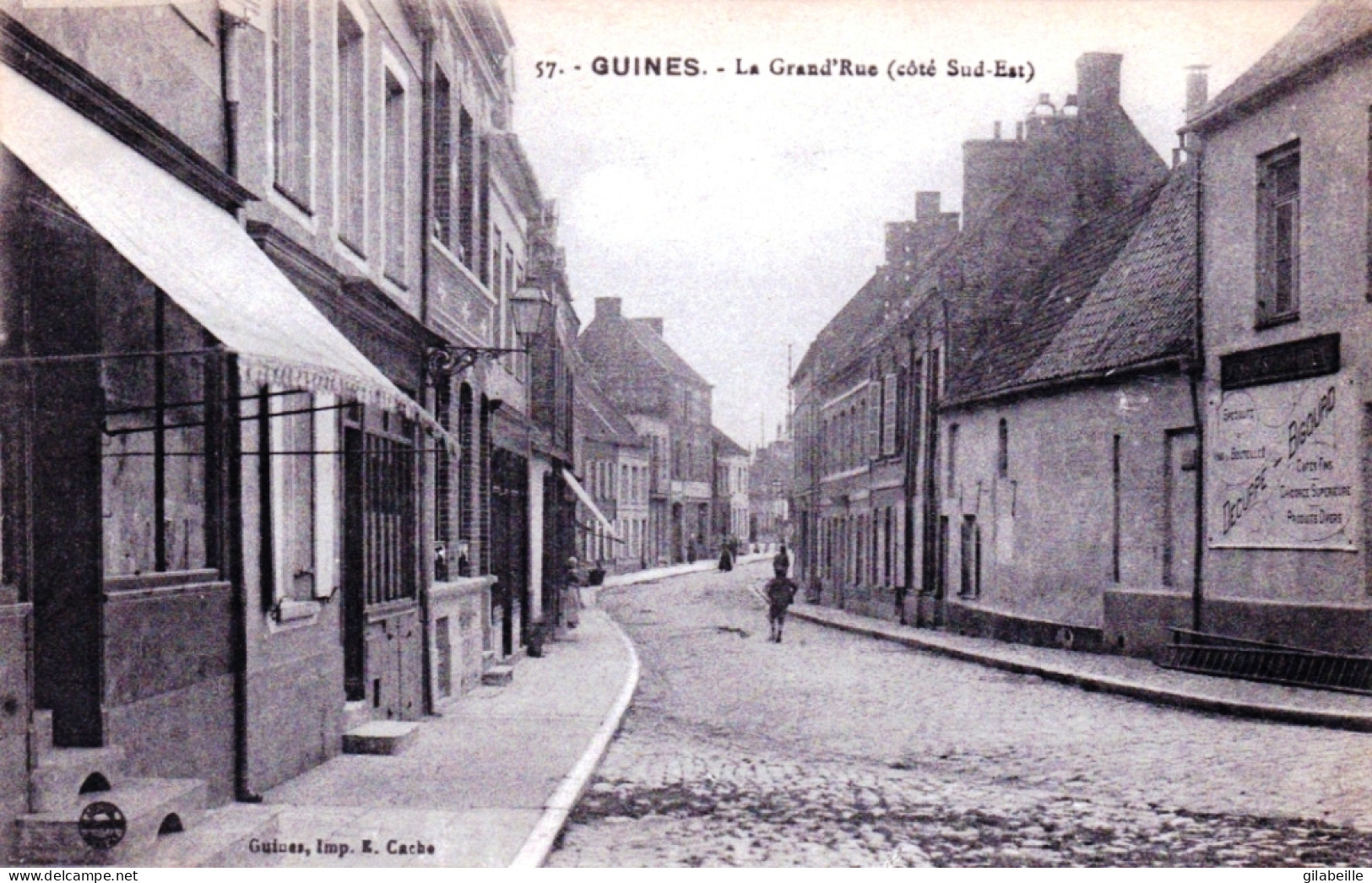 62 - Pas De Calais - GUINES - La Grand'rue - Guines