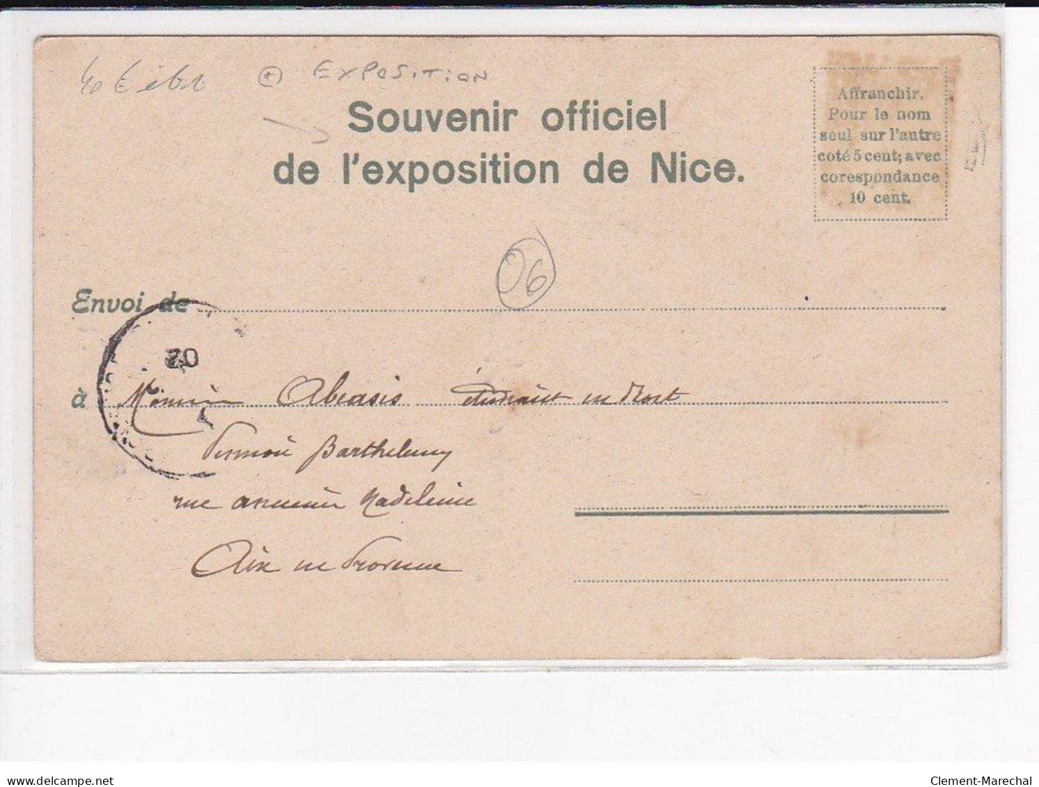 NICE : Souvenir De L'Exposition De Nice - état - Autres & Non Classés