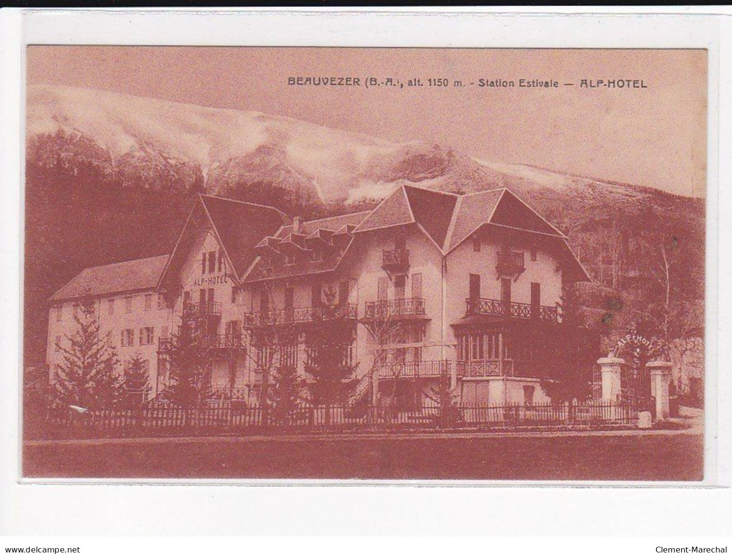 BEAUVEZER : Station Estivale, Alp-Hôtel - Très Bon état - Other & Unclassified