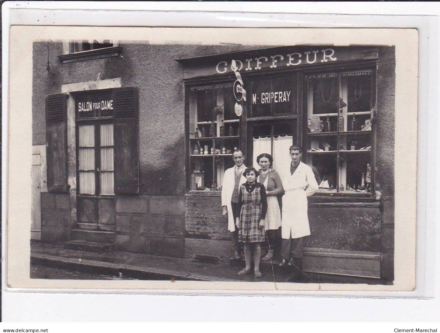 Carte Photo De Commerce : Coiffeur GRIPERAY - état - Magasins