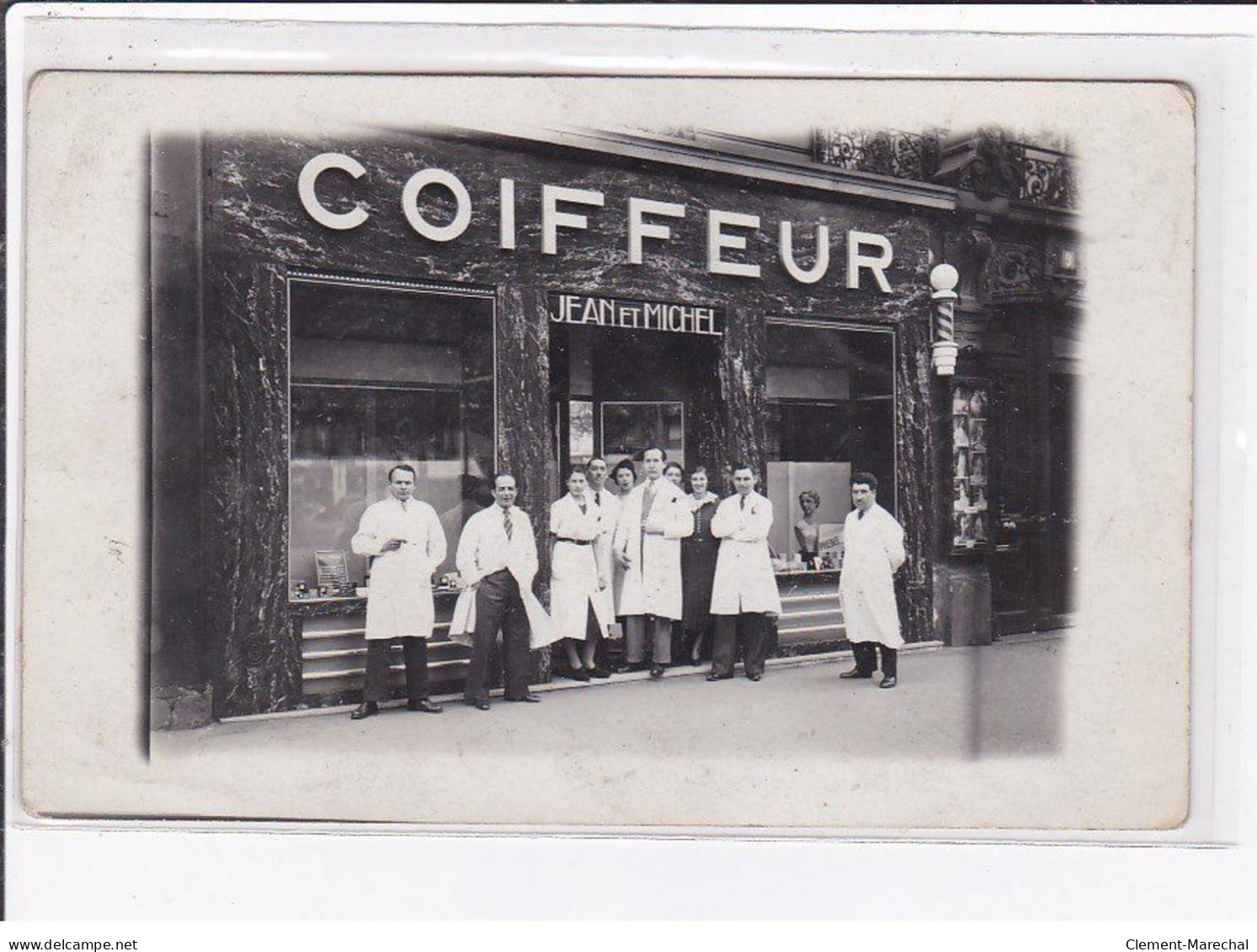 Carte Photo De Commerce : Coiffeur Jean Et Michel - Très Bon état - Geschäfte