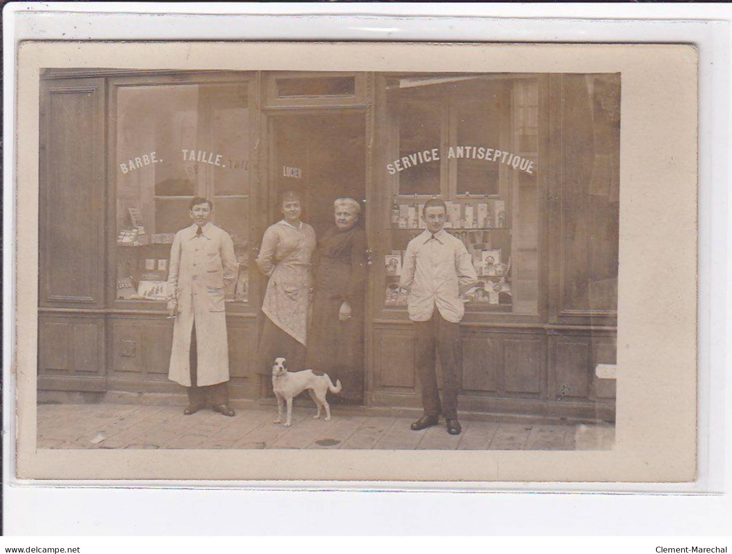 Carte Photo De Commerce : Coiffeur - Très Bon état - Magasins