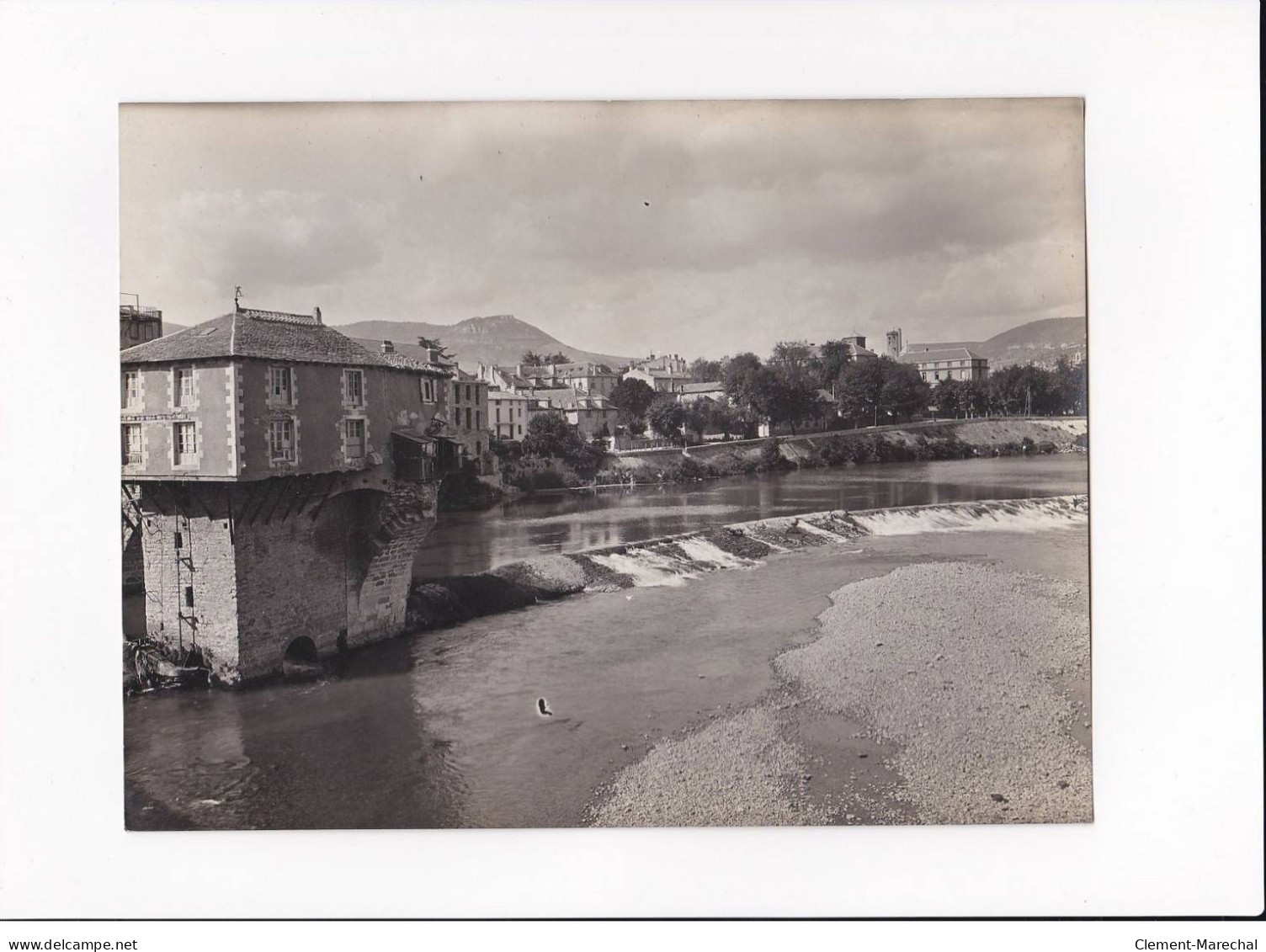 AVEYRON, Millau, Bords Du Tarn, Photo Auclair-Melot, Environ 23x17cm Années 1920-30 - Très Bon état - Orte