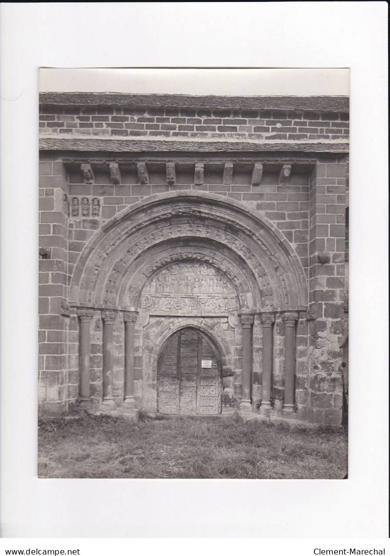 AVEYRON, Espalion, Eglise De Perse, Le Portail, Photo Auclair-Melot, Environ 23x17cm Années 1920-30 - Très Bon état - Orte