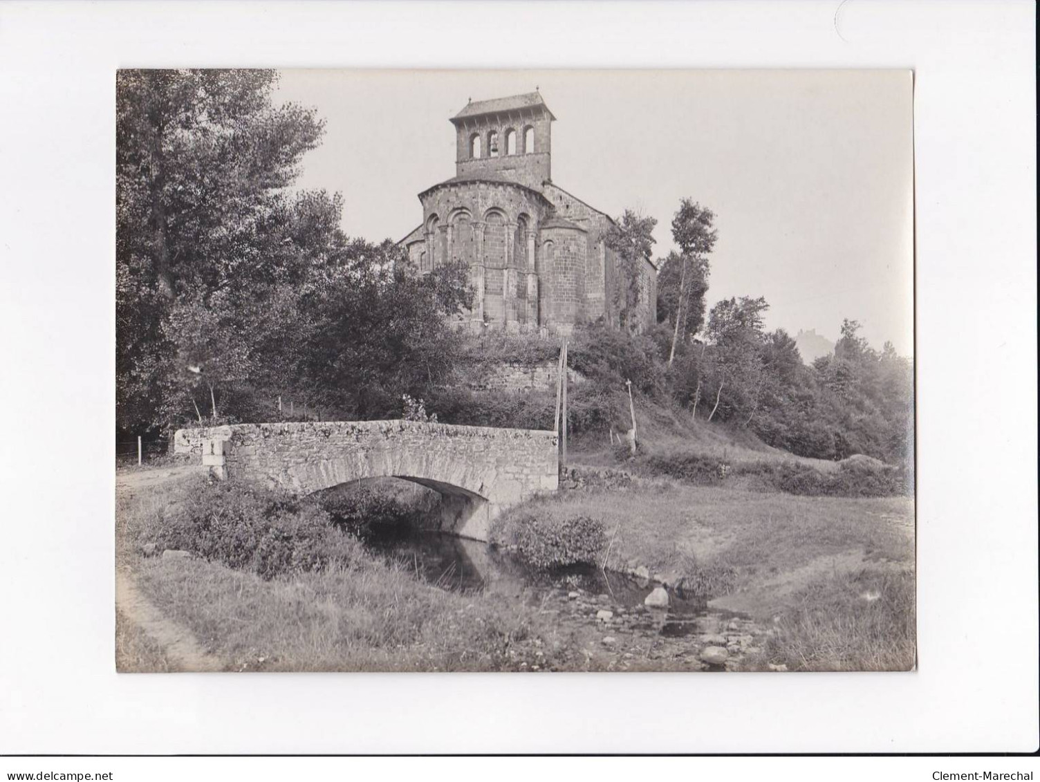 AVEYRON, Espalion, Eglise De Perse, Photo Auclair-Melot, Environ 23x17cm Années 1920-30 - Très Bon état - Orte