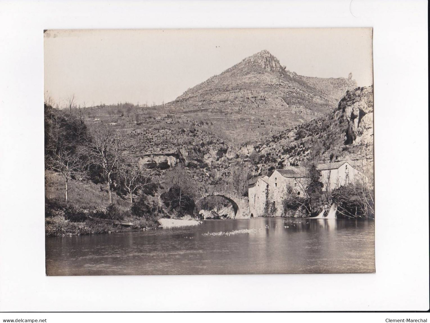 AVEYRON, Millau, Moulin De Corp Sur La Dourbie, Photo Auclair-Melot, Environ 23x17cm Années 1920-30 - Très Bon état - Luoghi