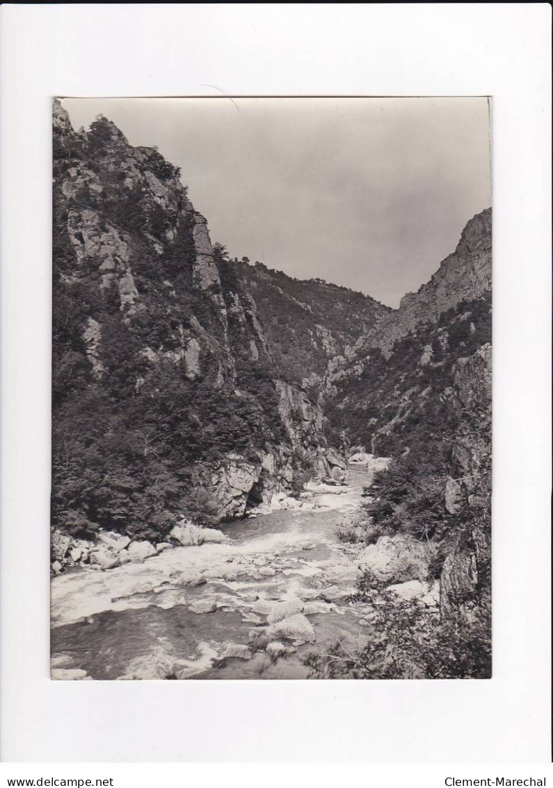 AVEYRON, Vallée Du Lot, D'Estaing à Entraygues, Photo Auclair-Melot, Environ 23x17cm Années 1920-30 - Très Bon état - Places