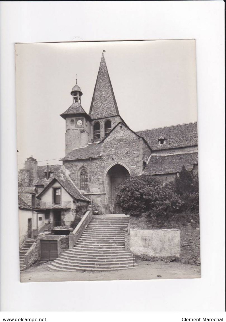 AVEYRON, Estaing, L'Eglise, Photo Auclair-Melot, Environ 23x17cm Années 1920-30 - Très Bon état - Luoghi