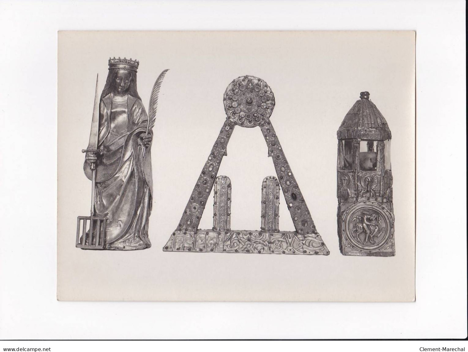 AVEYRON, Conques, Le Trésor De L'église Ste-Foy, Photo Auclair-Melot, Environ 23x17cm Années 1920-30 - Très Bon état - Plaatsen
