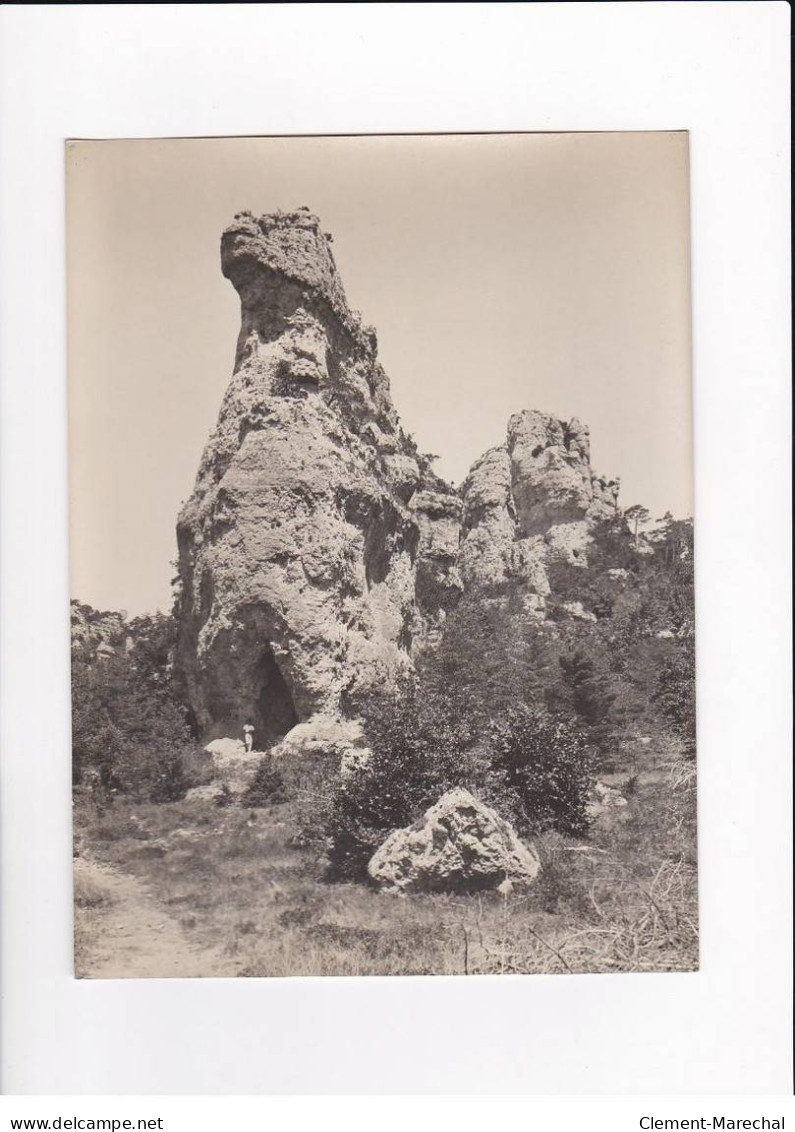 AVEYRON, Montpellier-le-Vieux, Le Grand Sphinx, Photo Auclair-Melot, Environ 23x17cm Années 1920-30 - Très Bon état - Places