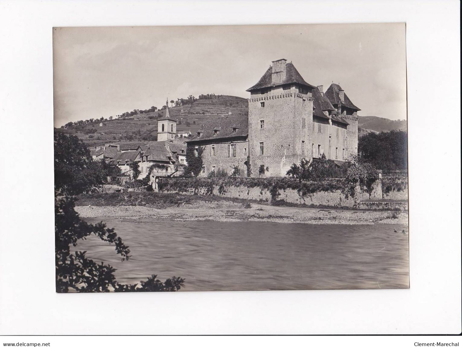 AVEYRON, Entraygues Sur Truyère, Le Château, Photo Auclair-Melot, Environ 23x17cm Années 1920-30 - Très Bon état - Lugares