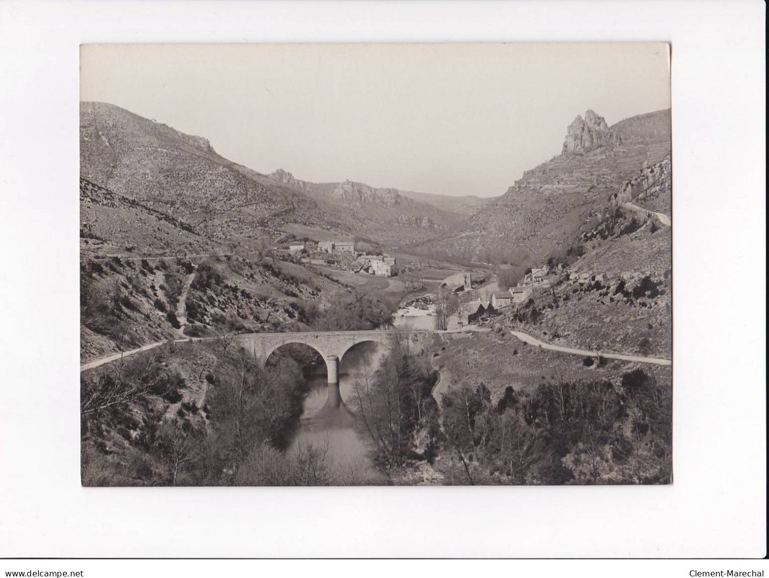 AVEYRON, Vallée De La Dourbie, Aux Moulinets, Photo Auclair-Melot, Environ 23x17cm Années 1920-30 - Très Bon état - Luoghi