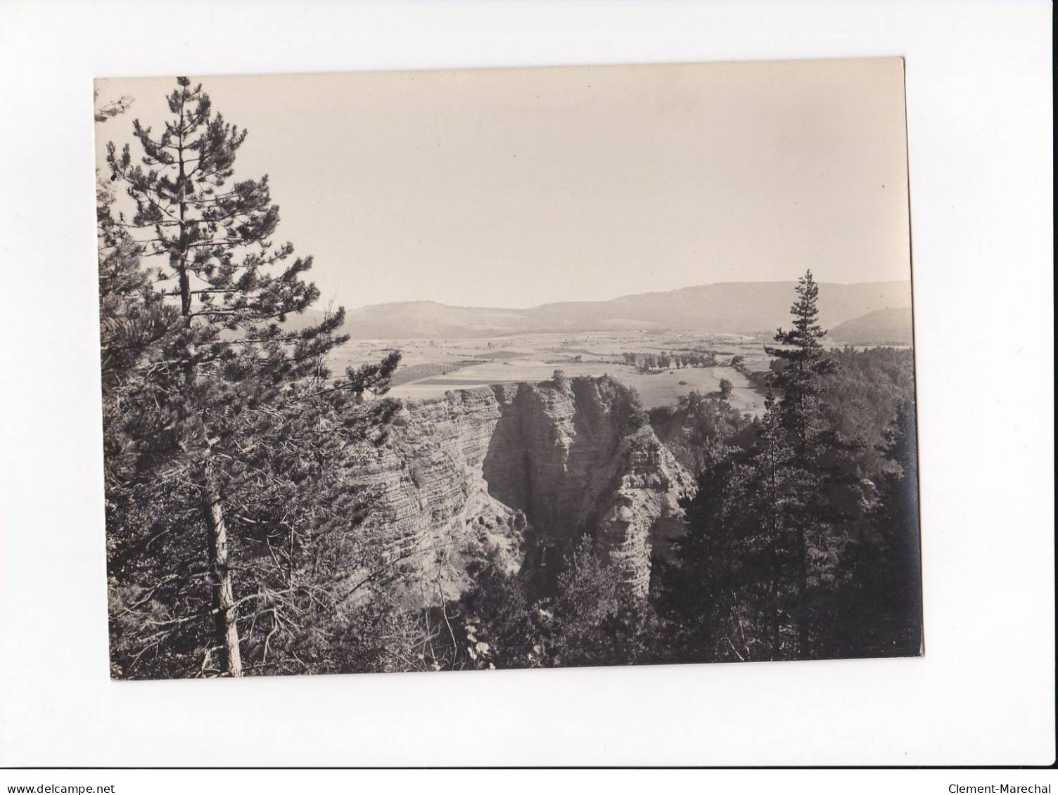 AVEYRON, Abîme De Bramabiau, Photo Auclair-Melot, Environ 23x17cm Années 1920-30 - Très Bon état - Orte