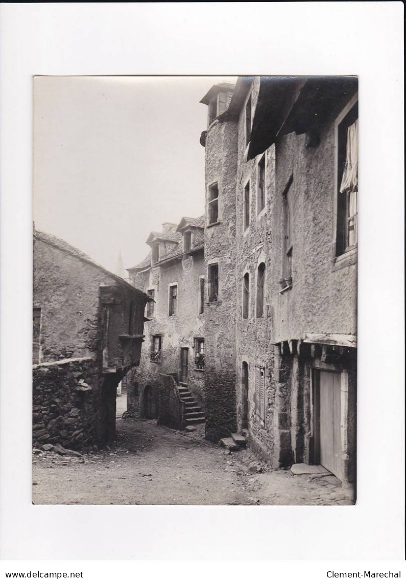 AVEYRON, Le Monastère-sous-Rodez, Un Vieux Coin, Photo Auclair-Melot, Environ 23x17cm Années 1920-30 - Très Bon état - Plaatsen