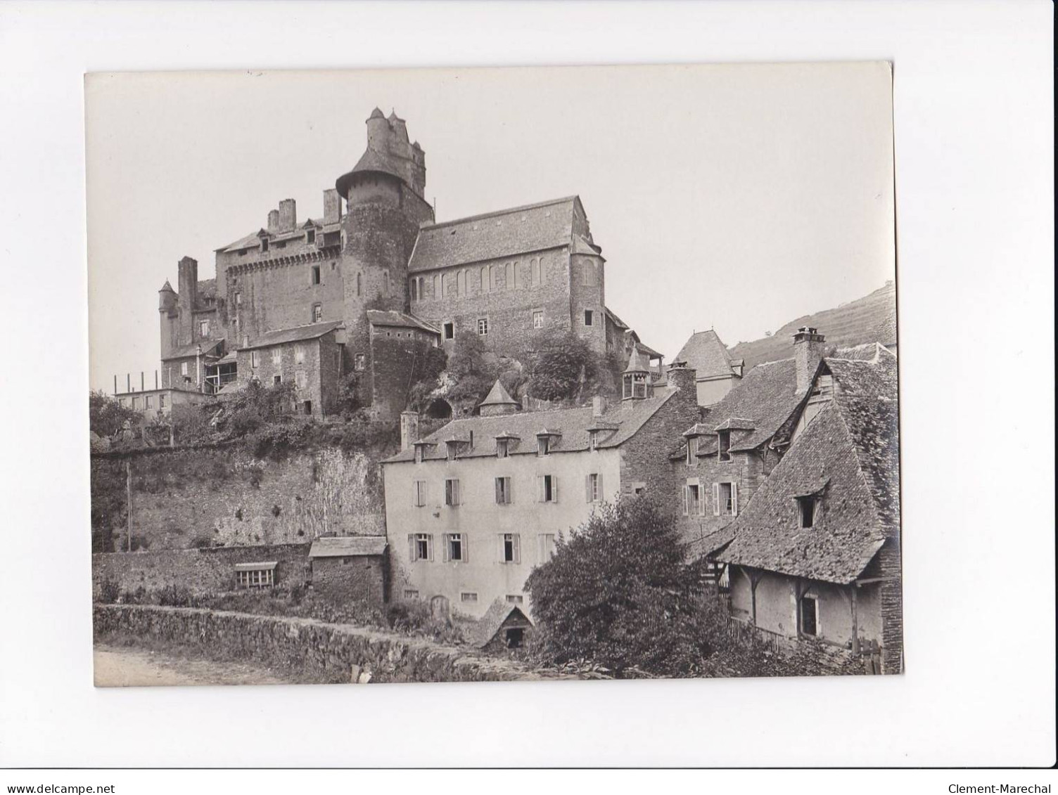 AVEYRON, Estaing, Le Château, Photo Auclair-Melot, Environ 23x17cm Années 1920-30 - Très Bon état - Lugares