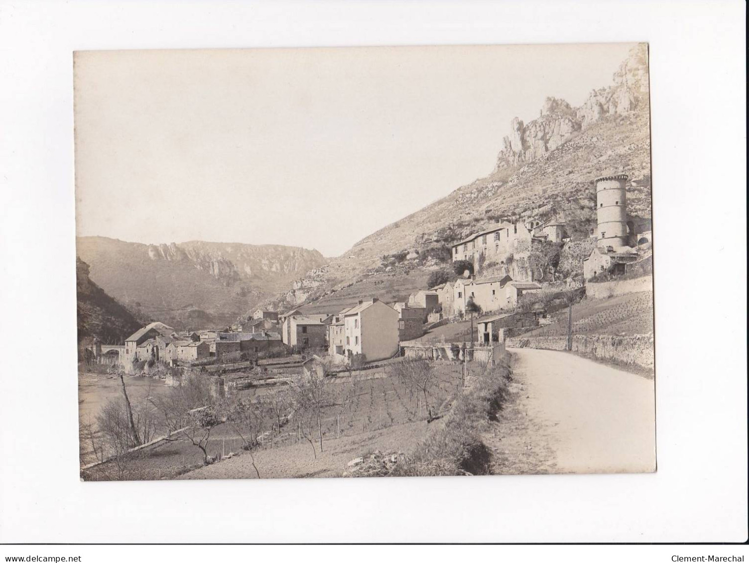 AVEYRON, La Roque Sainte Marguerite, Vue Générale, Photo Auclair-Melot, Environ 23x17cm Années 1920-30 - Très Bon état - Places