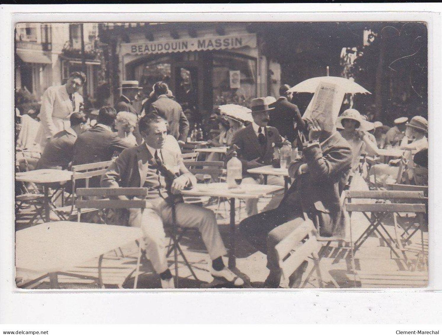 DEAUVILLE : La Potinière, Photo Amusante, Beaudouin - Massin - Très Bon état - Deauville