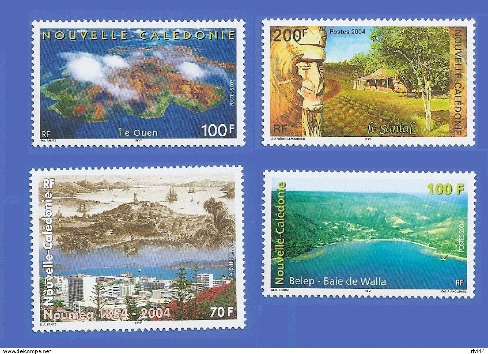NOUVELLE CALÉDONIE 908 + 918 + 922 + 934 NEUFS ** ARBRE LE SANTAL + NOUMÉA + PAYSAGES RÉGIONAUX - Unused Stamps