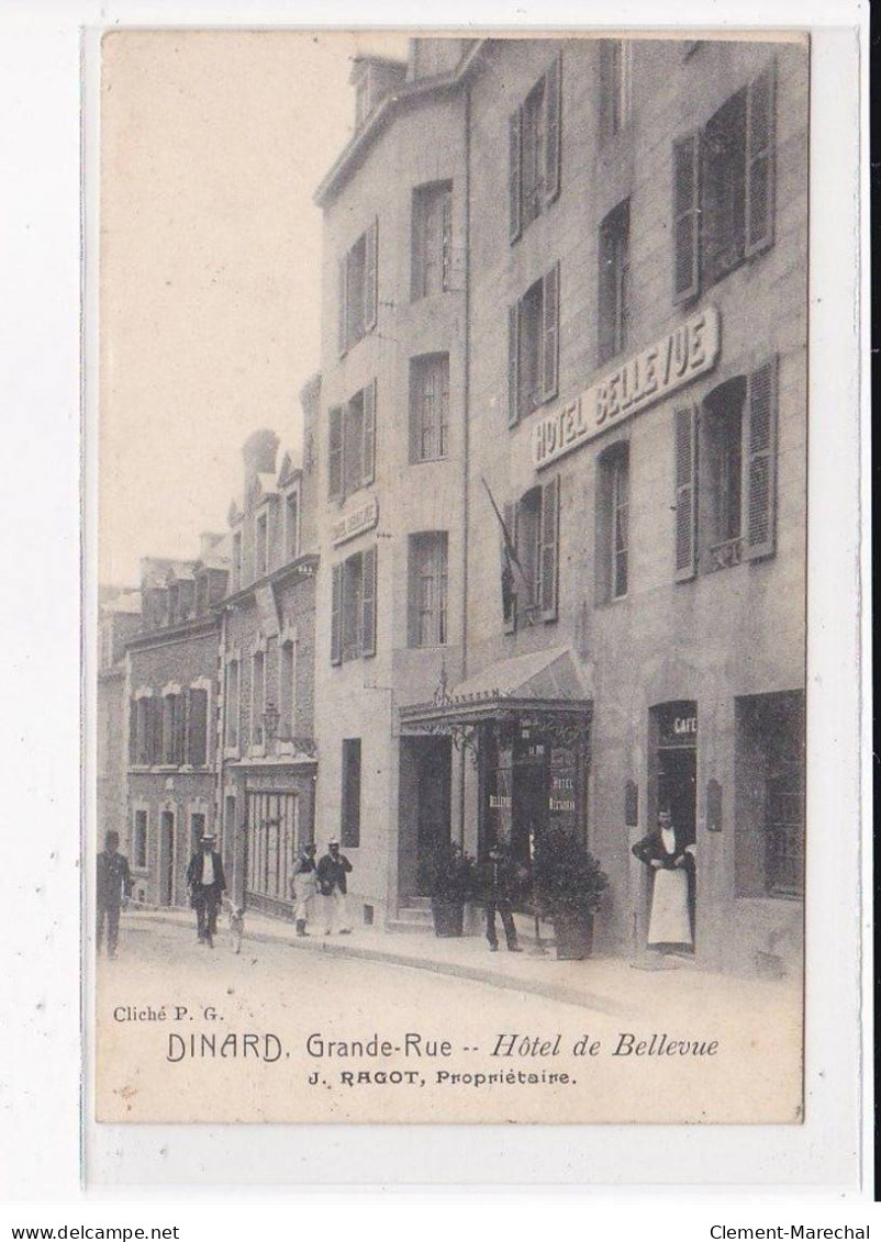 DINARD : Grande Rue, Hôtel De Bellevue, J.RAGOT Propriétaire - Très Bon état - Dinard