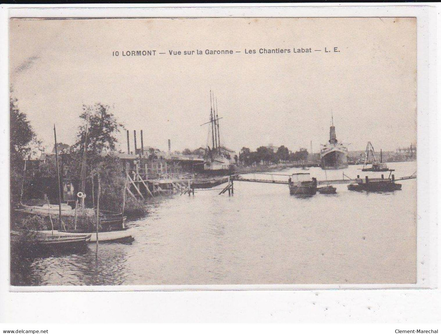 LORMONT : Vue Sur La Garonne, Les Chantiers Labat - Très Bon état - Other & Unclassified
