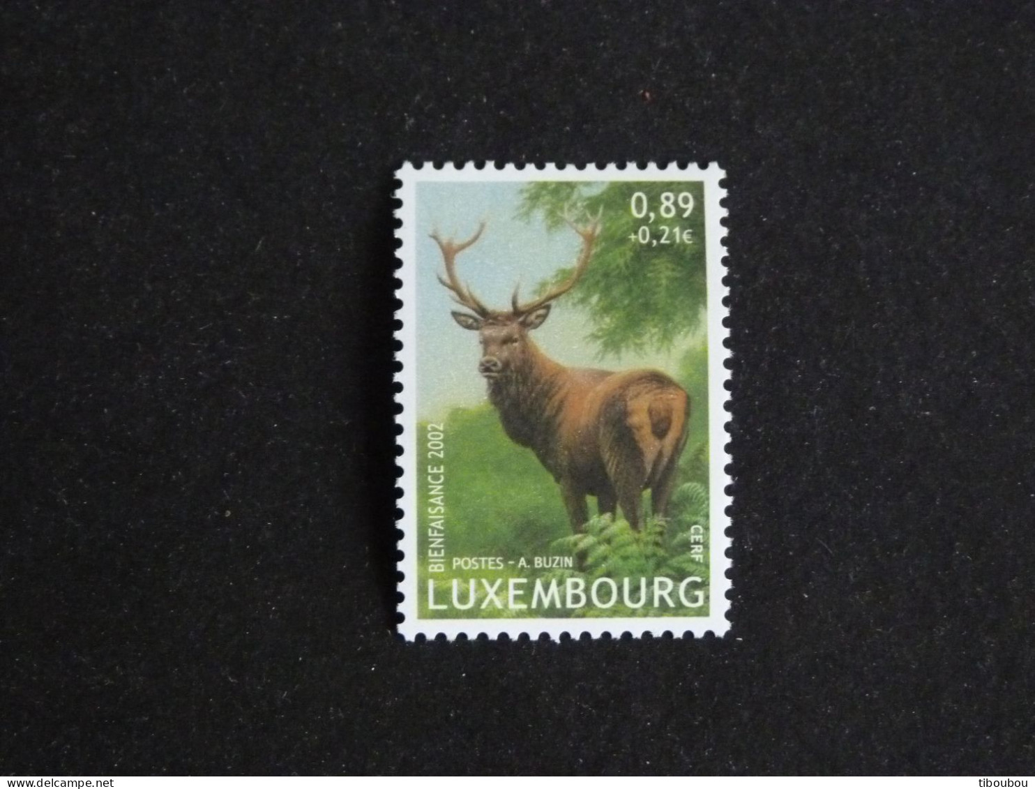 LUXEMBOURG LUXEMBURG YT 1545 ** MNH - CERF DEER STAG / A. BUZIN - Unused Stamps