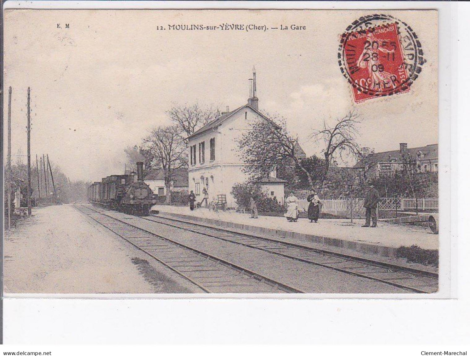 MOULINS SUR YEVRE - La Gare - Très Bon état - Other & Unclassified