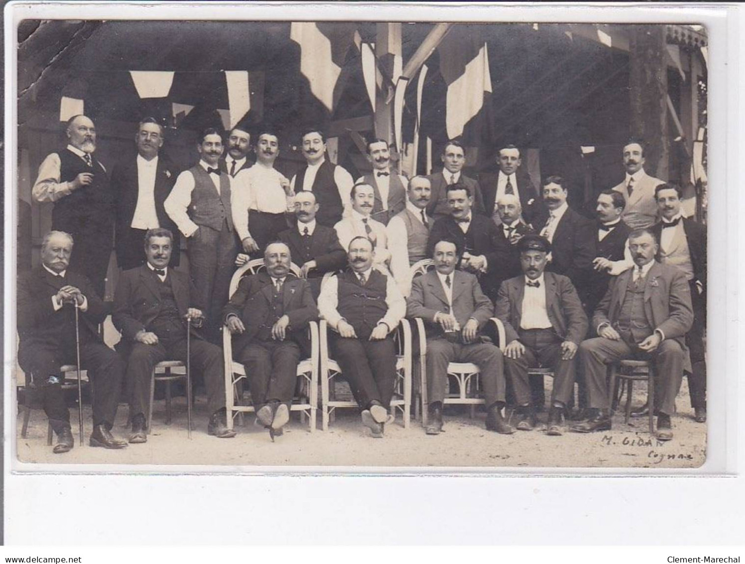 COGNAC - Carte - Photo -Groupe D'homme - état - Cognac