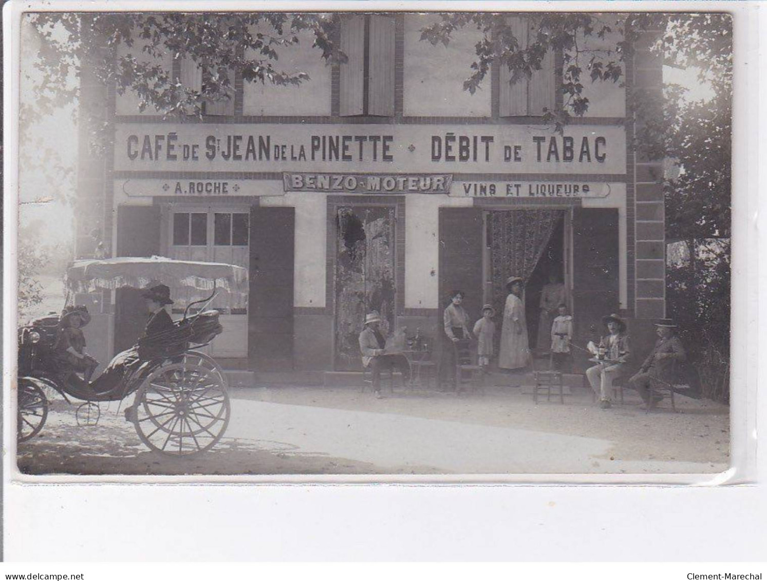 AIX EN PROVENCE - Carte - Photo - Café De Saint Jean De La Pinette - état - Aix En Provence