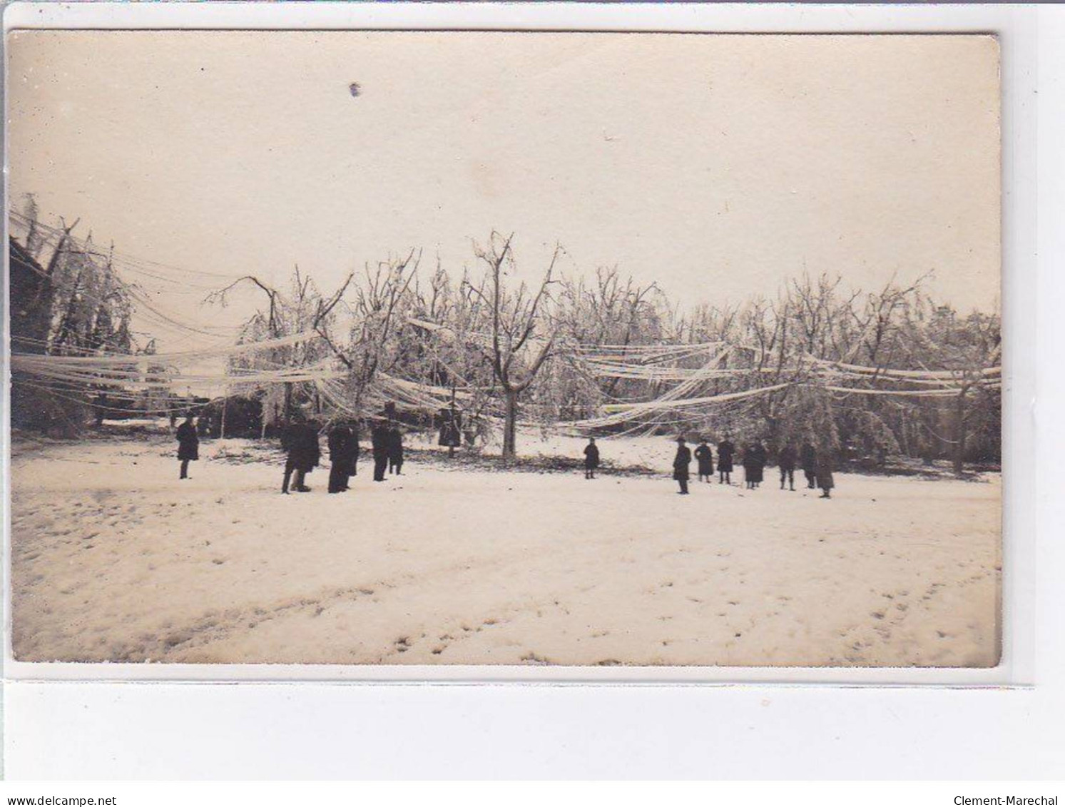 NARBONNE - Carte - Photo - Tempête De Neige En 1921 - Très Bon état - Narbonne