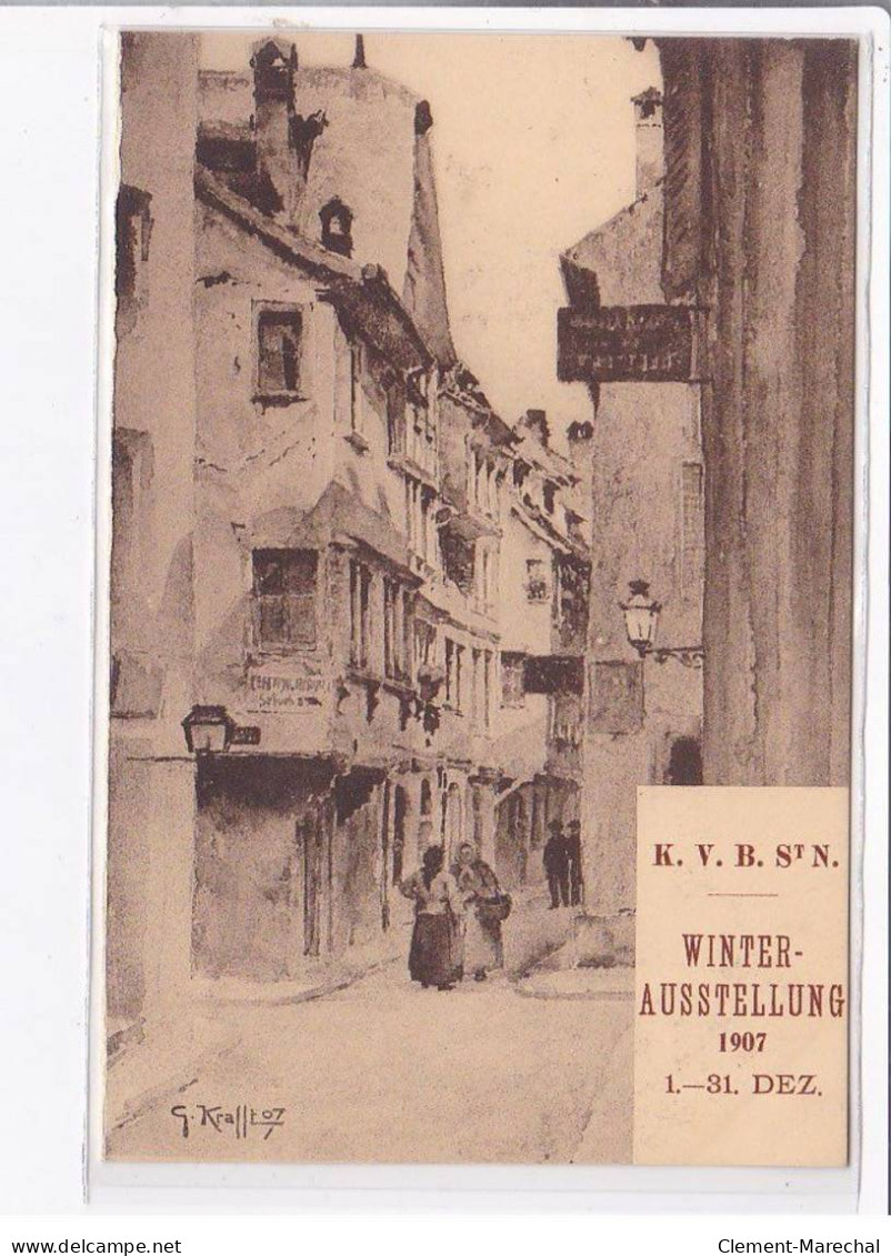 PUBLICITE : Exposition D'Hiver 1907 (galerie D'Art) Illustré Par Krafft - Très Bon état - Pubblicitari