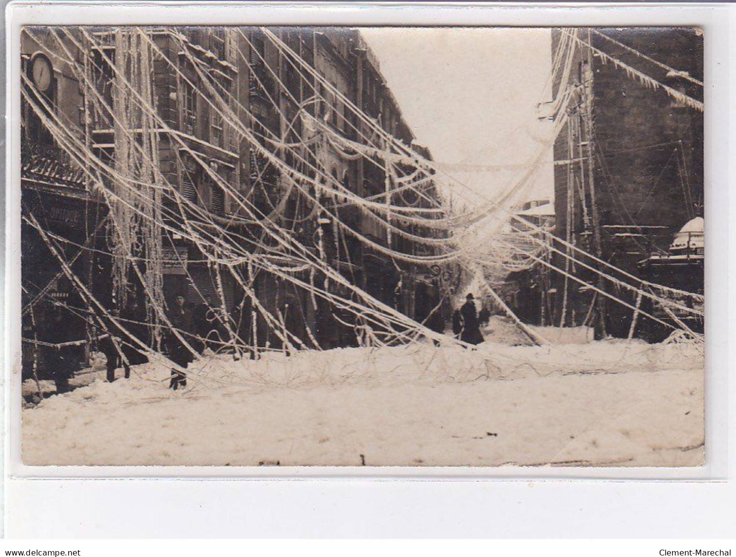 NARBONNE - Carte - Photo - Tempête De Neige En 1921 - Très Bon état - Narbonne