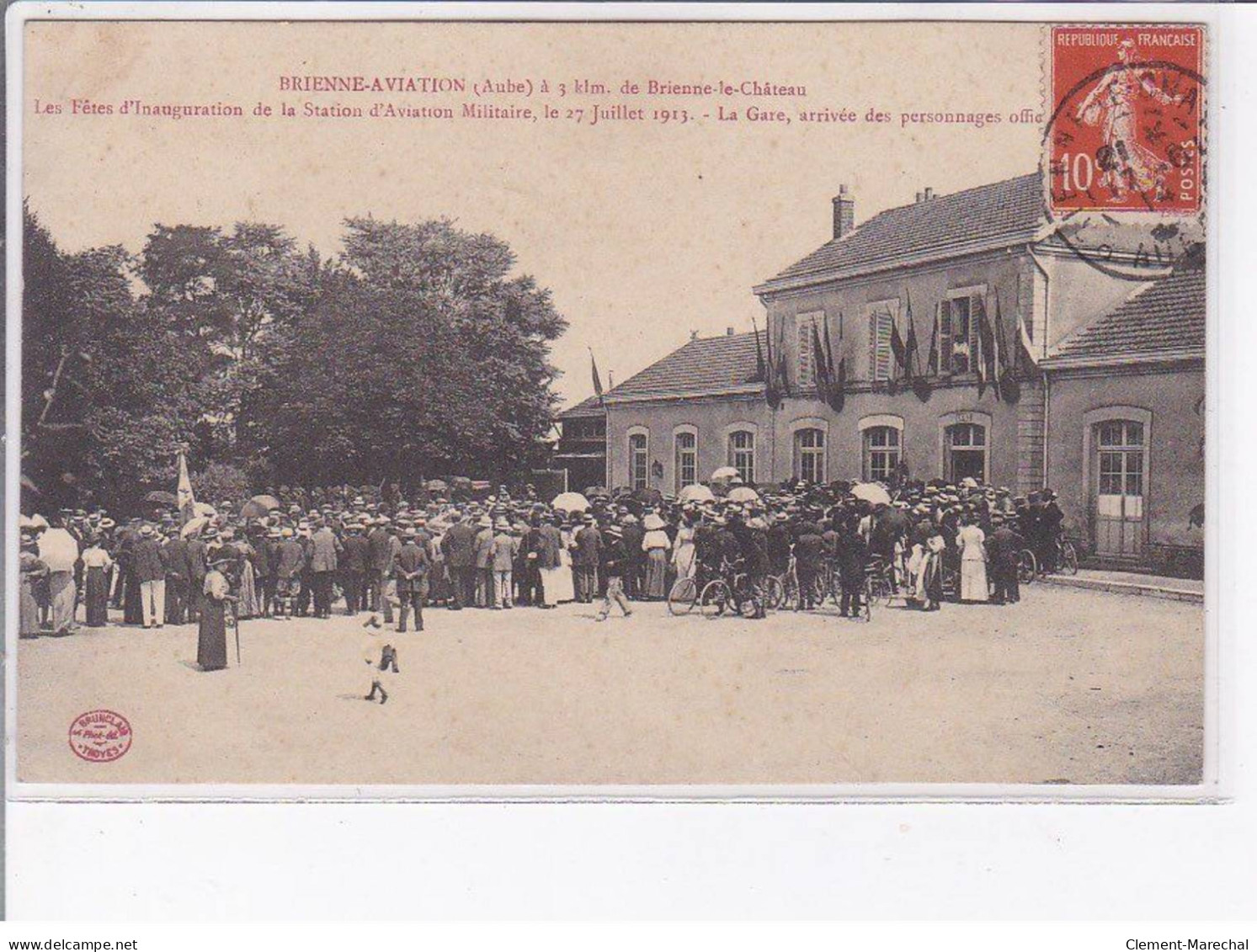 BRIENNE - Aviation - Les Fêtes D'inauguration De La Station D'Aviation Militaire Le 27 Juillet 1913 - Très Bon état - Andere & Zonder Classificatie