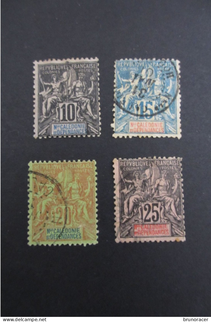 Nelle CALEDONIE TYPE GROUPE N°46 à 48 Oblit. COTE 35,50 EUROS VOIR SCANS - Used Stamps