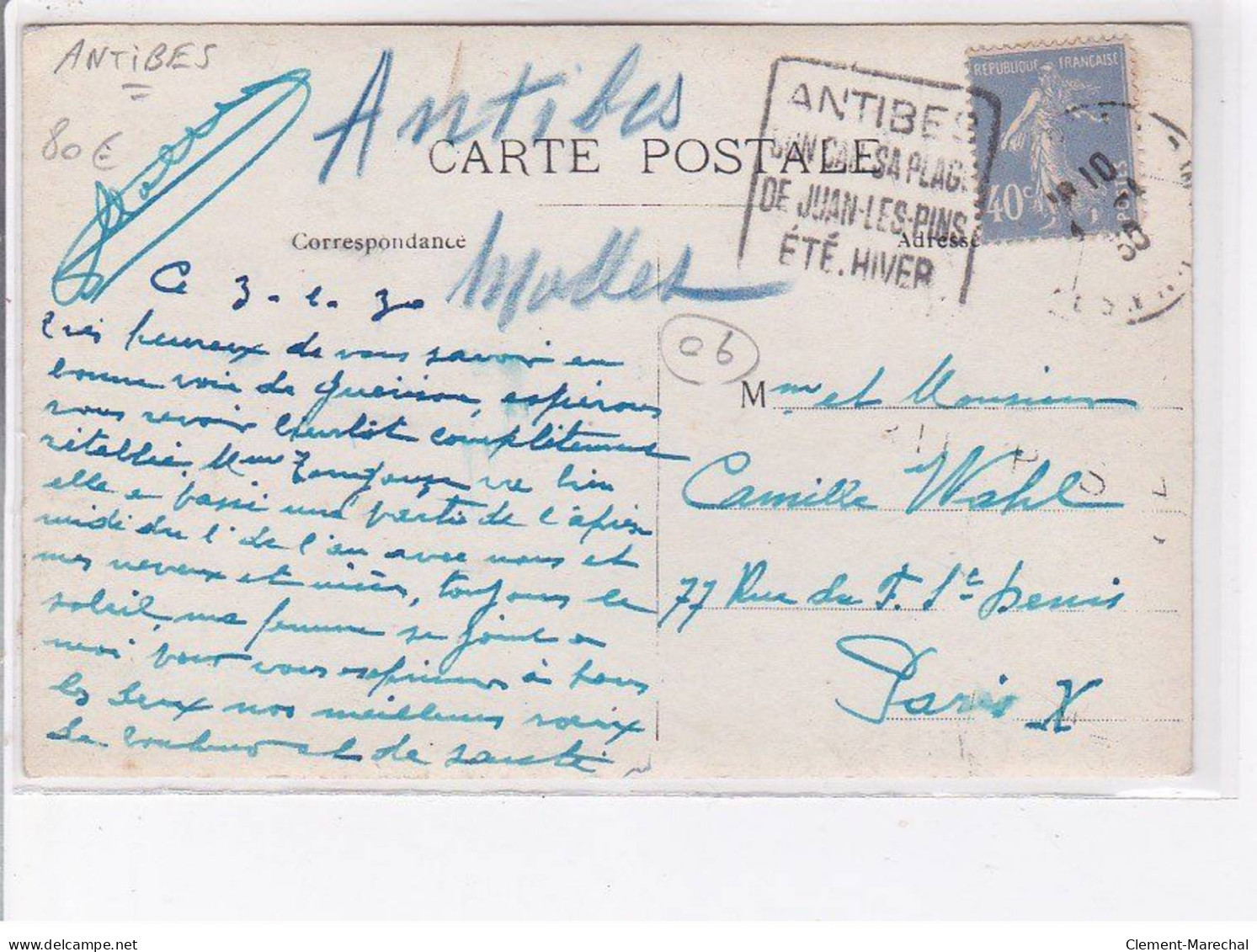 ANTIBES - Carte-photo D'une Villa - Très Bon état - Other & Unclassified