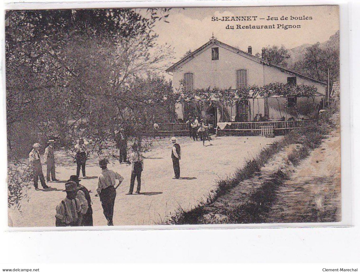 ST JEANNET - Jeu De Boules Du Restaurant Pignon - état - Andere & Zonder Classificatie