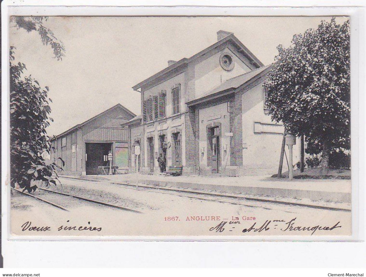 ANGLURE - La Gare - Très Bon état - Anglure