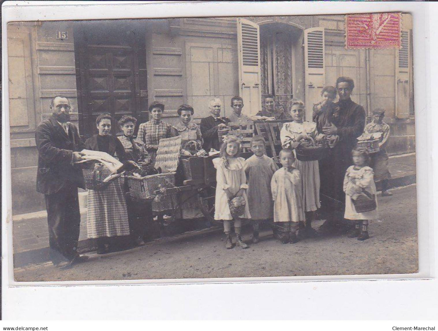 Carte Photo D'un Marchand Ambulant à Localiser (cachet Ambulant De Reims à Epernay)  - Très Bon état - Andere & Zonder Classificatie