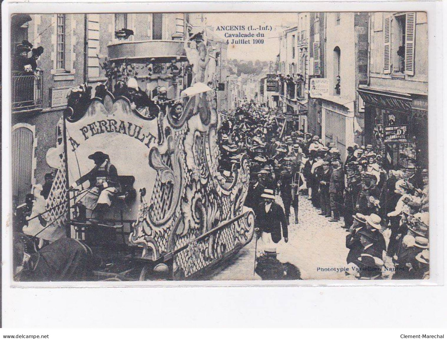 ANCENIS - Calvacade Du 4 Juillet 1909 - Très Bon état - Ancenis