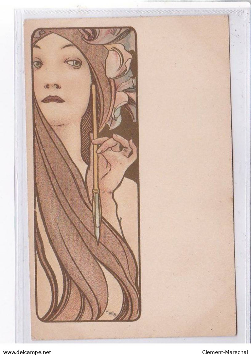 MUCHA Alphons : "La Plume" - Très Bon état - Mucha, Alphonse