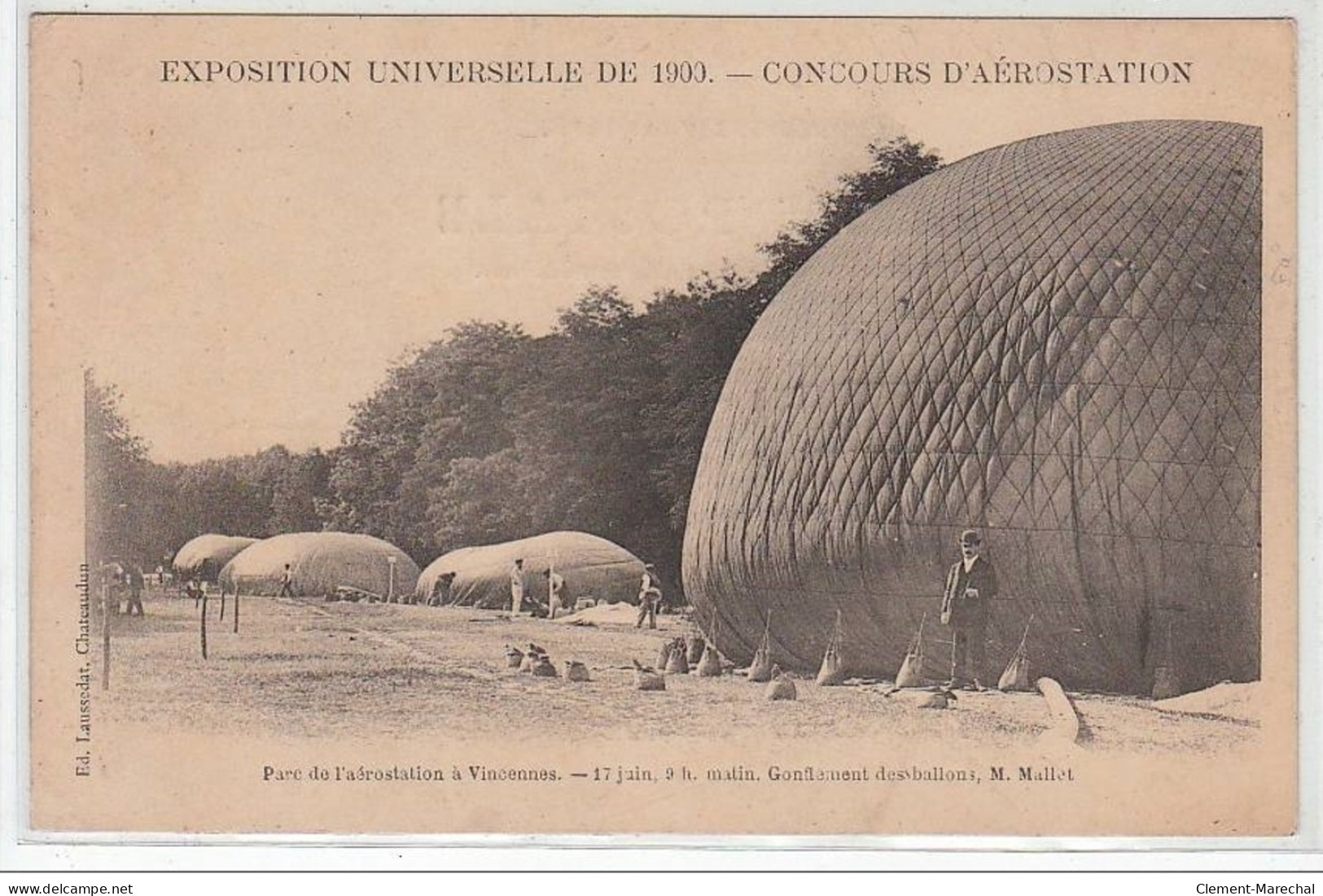 VINCENNES : Les Ballons Ronds Au Parc De L'aérostation En 1900 (aviation) - Très Bon état - Vincennes