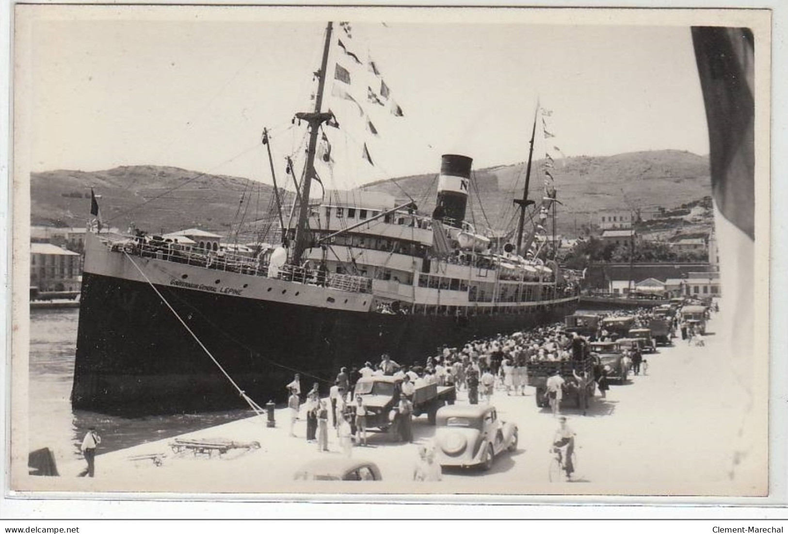 PORT VENDRES : Carte Photo Du Bateau """"LEPINE"""" (photo Sanchez) - Très Bon état - Port Vendres