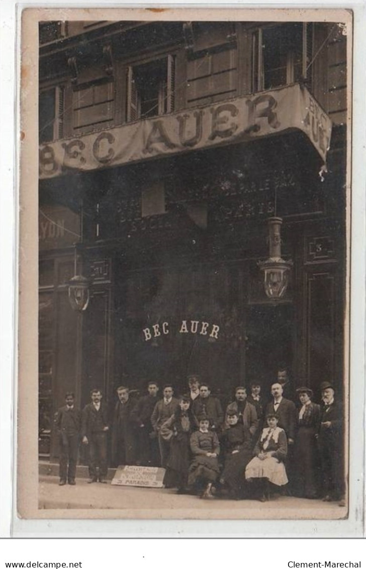 MARSEILLE : Carte Photo Du Magasin """"Bec Auer"""" En 1910 - Très Bon état - Unclassified