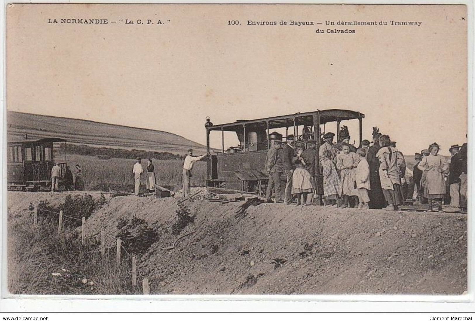 Environs De BAYEUX - Un Déraillement De Tramway Du Calvados - Très Bon état - Other & Unclassified