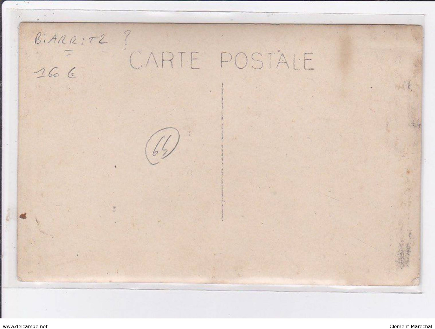 BIARRITZ ? : Carte Photo Du Magasin D'un Salon De Coiffure (coiffeur - Parfumeur PACHE ?) - Très Bon état - Biarritz