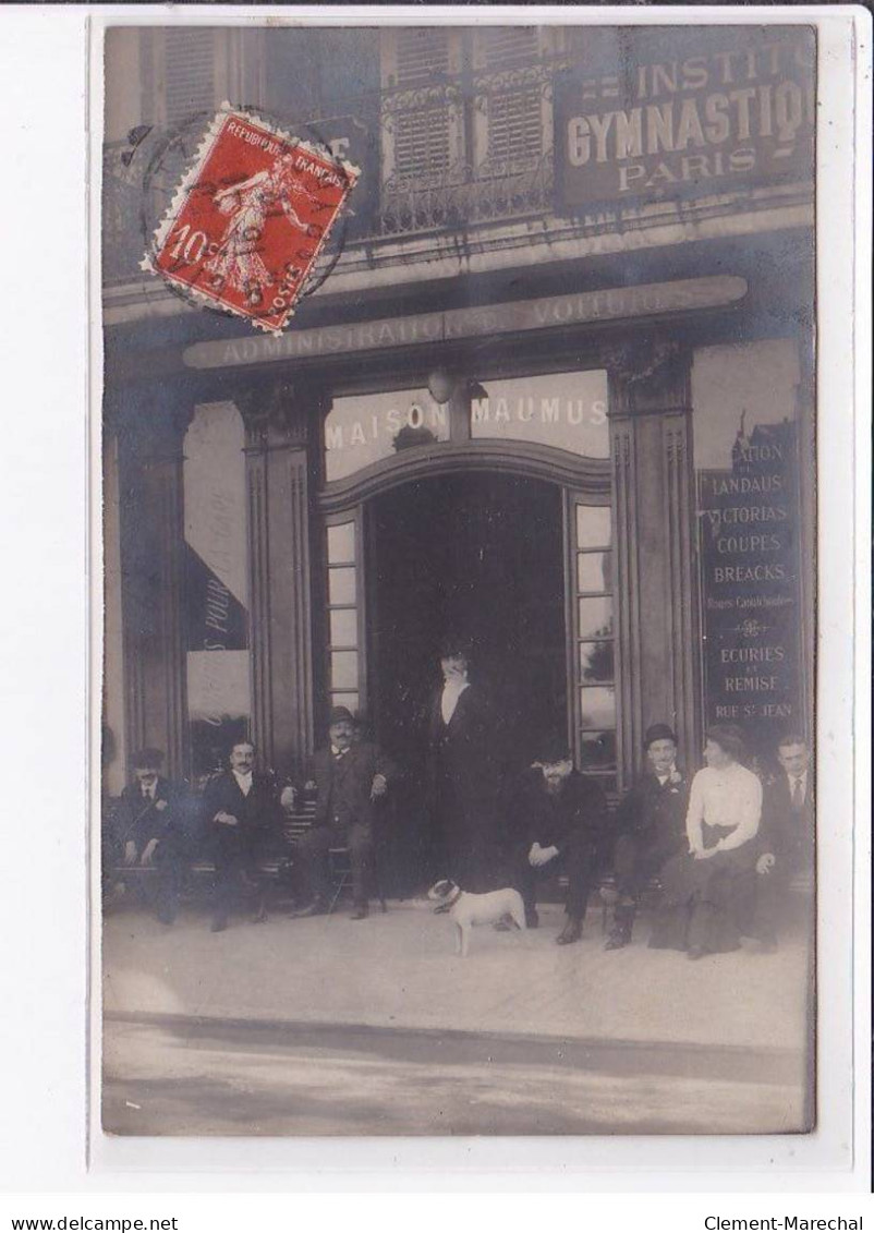 BIARRITZ : Carte Photo De La Maison MAUMUS (administratiuon De Voitures) (institut De Gymnastique) - Très Bon état - Biarritz